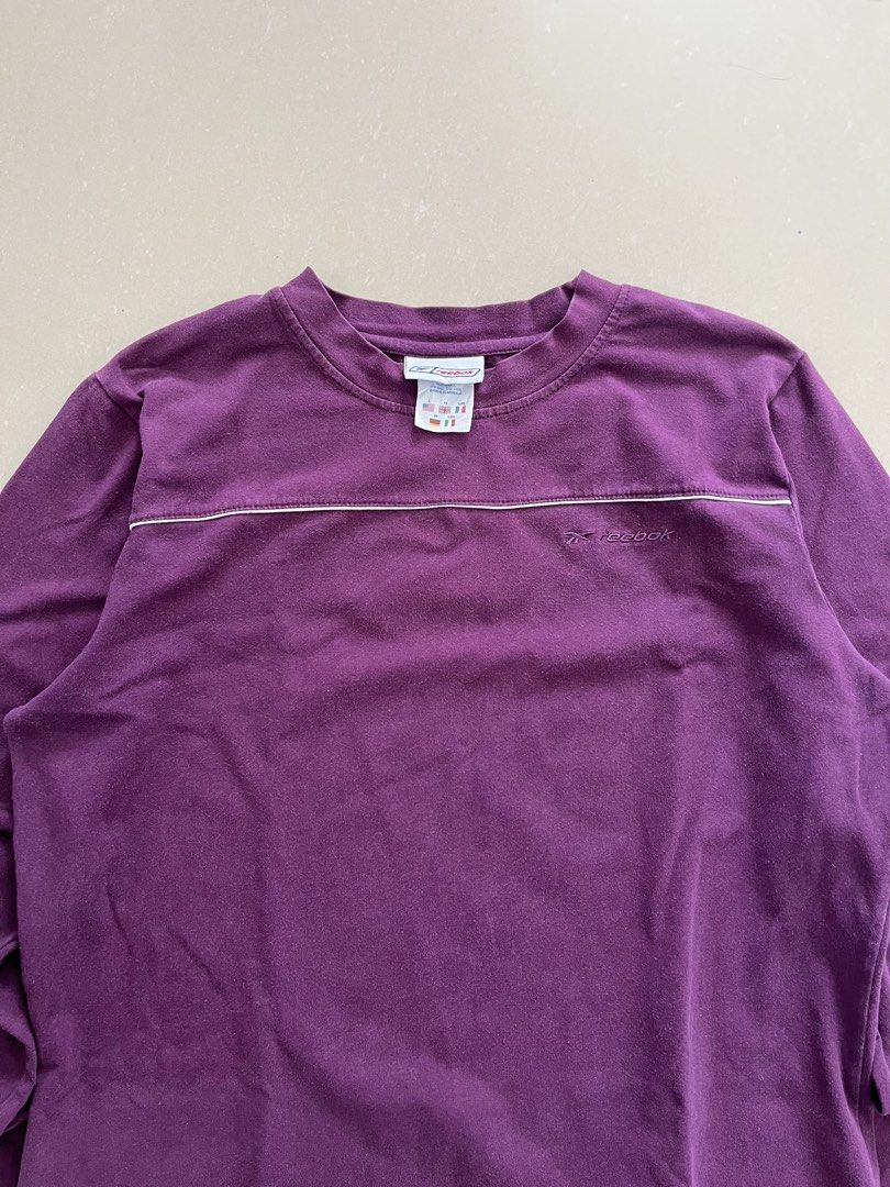 REEBOK PURPLE LONGSLEEVES (Category: Coats, Jackets and Outerwear) located in Magarao. Submitted by chalkzone20 (Listing ID 1465698878, Image 3). Description: REEBOK PURPLE LONGSLEEVES Size: Large on tag Condition: 9.5/10 Color rate: 9.5/10 Excellent condition Made in Guatemala Dimensions: 20 x 23 750+sf DISCLAIMER: We are not affiliated with, associated with, or officially connected to any of the brands posted. All registered trademarks and copy