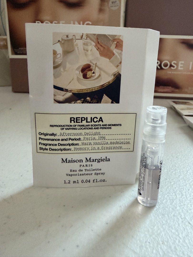REPLICA VIAL (Category: Fragrance & Deodorants) located in San Juan City. Submitted by cashfrancefashioncosmetics_ph (Listing ID 1465757768, Image 2). Description: ORIGINAL VIALS ONLY NEVER ENDING SUMMER 1.2ml 4 JAZZ 1.2ml AFTERNOON DELIGHT 1.2ml 1 BEACH WALK 1.2ml 1.