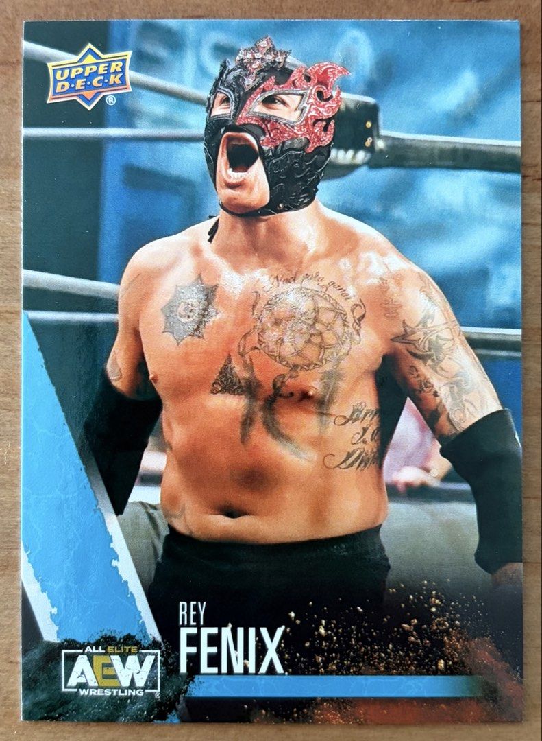 Rey Fenix | AEW Cards ~ Upper Deck '21 [First Edition] (Category: Raw Singles) located in Makati City. Submitted by cardlab (Listing ID 1465661560, Image 1). Description: Items are 💯 authentic/original/legit. About The Card: • 2021 Upper Deck • Card No. 58 • First Edition FOR: • Cards ₱99 and below with Card Sleeves • Cards ₱100 and up with Used Toploader • ₱10 for Bnew Tops Packaging (If Shipping): ✔️ Plastic cover ✔️ Cardboard ✔️ Bubble wrap N