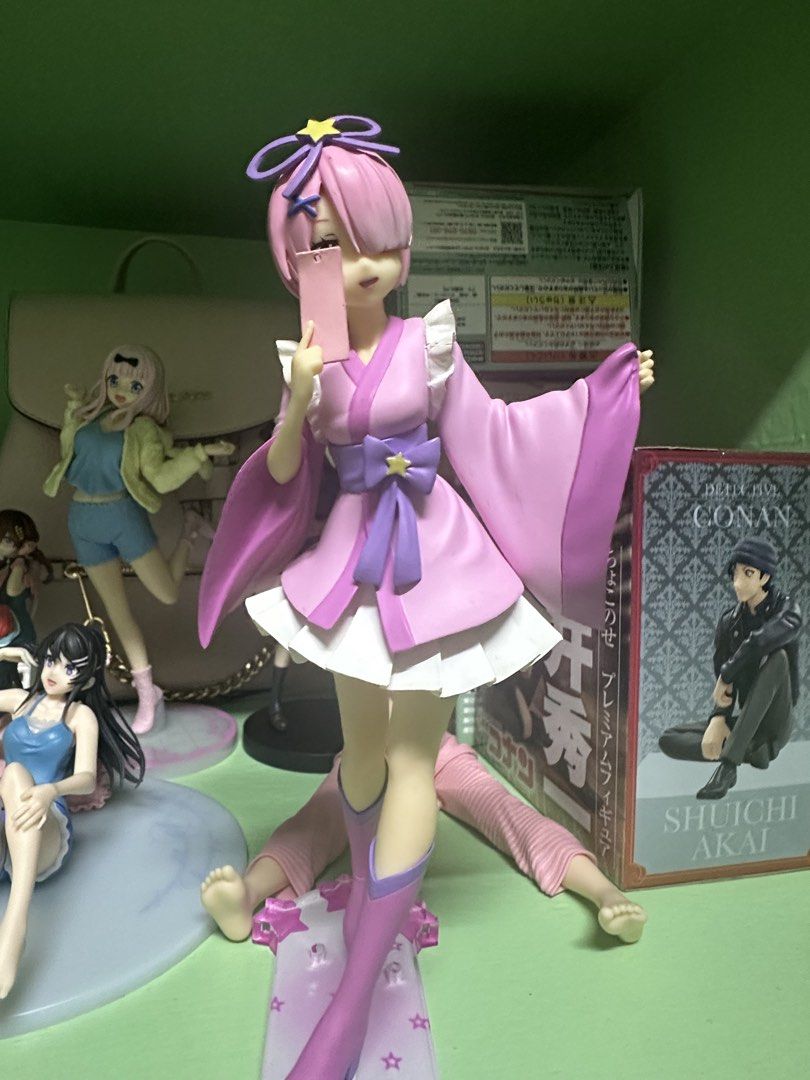 Re:Zero Ram Anime Figure Pink Outfit (Category: Figurines & Statues) located in Manila. Submitted by silentfire.54ea36 (Listing ID 1465707993, Image 1). Description: Original base not here.