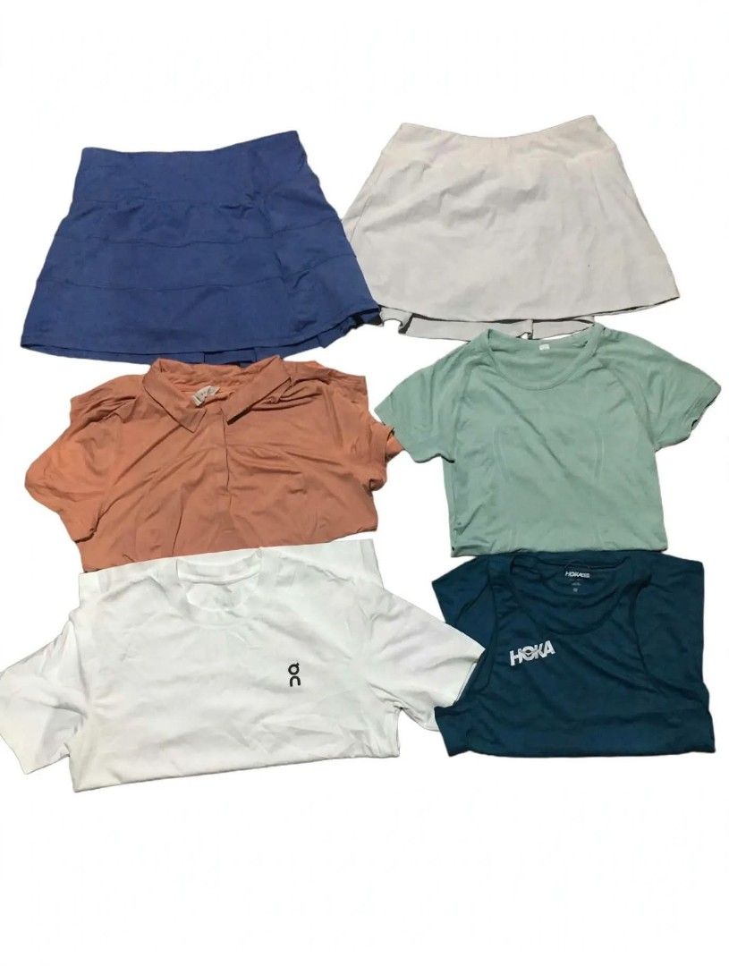 Running, Pickleball garments (Category: Activewear) located in Quezon City. Submitted by thriftyzx (Listing ID 1465630093, Image 1). Description: Baka may looking open for aspack LULULEMON ON HOKA ASICS NIKE RANDOM SKORT.
