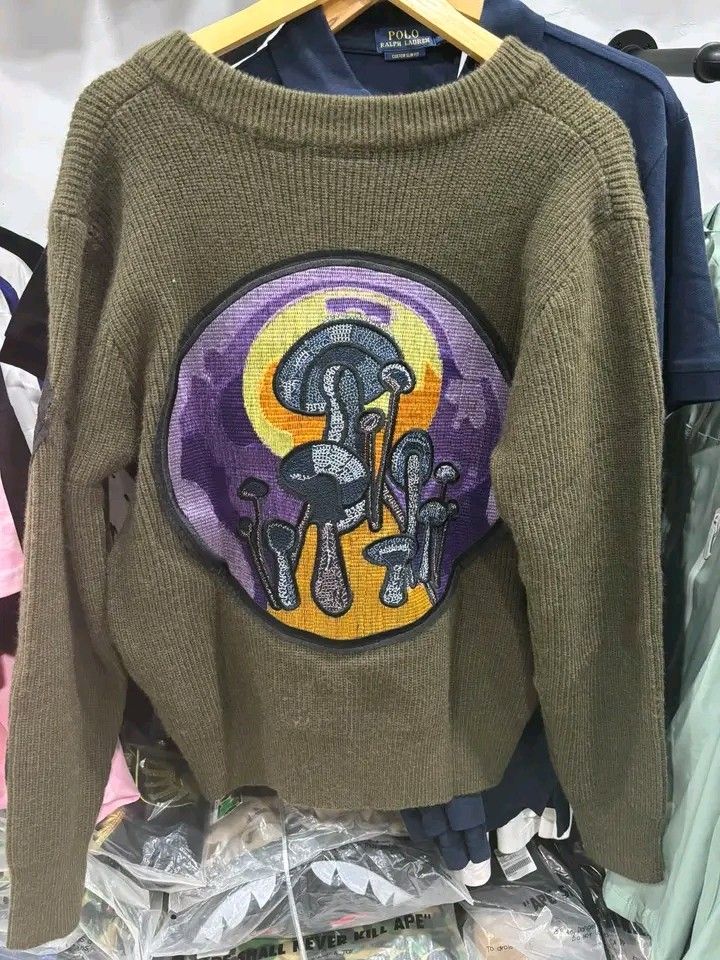 S2SSY x DNP knit sweater (Category: Coats, Jackets and Outerwear) located in Navotas City. Submitted by DalVintage (Listing ID 1465690648, Image 2). Description: STUSSY X DNP LARGE 22.5 WIDTH 26 LENGTH.