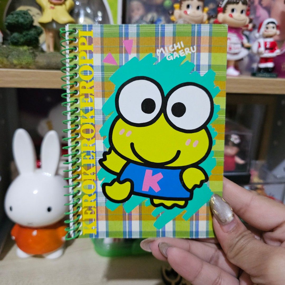 Sanrio KerokeroKeroppi Notebook (Category: Stationery & School Supplies) located in Manila. Submitted by lovelylovesjapan (Listing ID 1465603875, Image 1). Description: 🌸The item is on-hand and authentic from Japan 🌸Mode of Payment (MOP): GCASH/Bank Transfer 🌸Mode of Delivery (MOD): J&T or Lalamove (Shipping every Saturday and Sunday) Notes: 🩷Breakable items are packed with care and caution. Seller will not be held liable for any damages incu