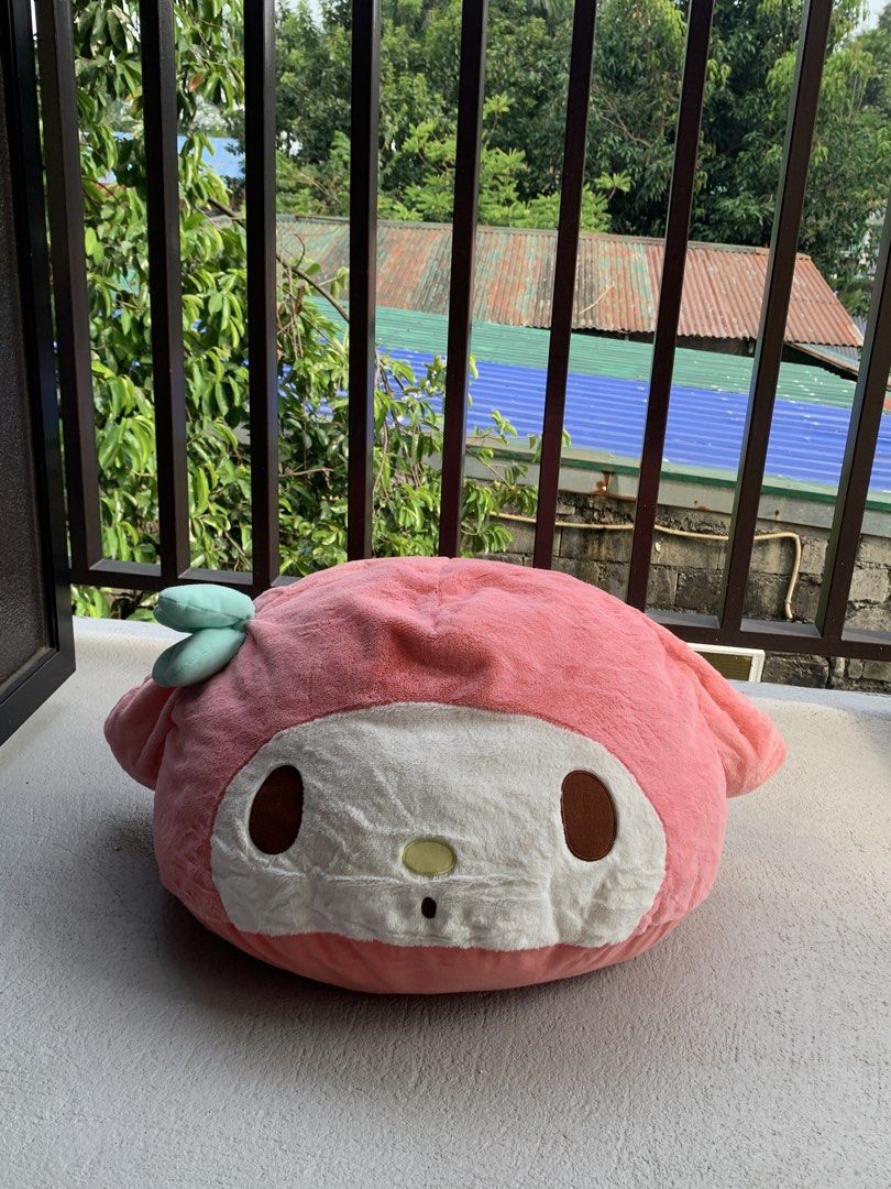 Sanrio My Melody Head Plush (Jumbo) (Category: Plushies & Soft Toys) located in Angeles City. Submitted by pablokids (Listing ID 1465643896, Image 2). Description: - Authentic Sanrio My Melody head plush - Jumbo size - Made of 100% soft polyester material - Fluffy, huggable, and great as a decorative pillow japan exclusive! excellent condition! (still has tags) can meetup around pampanga.