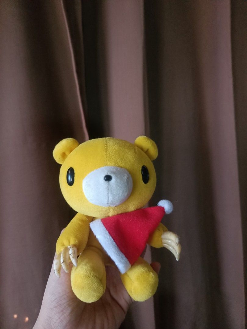 Santa Gloomy Bear (Category: Plushies & Soft Toys) located in Bulacan. Submitted by dainty.posh.stuffs (Listing ID 1465641393, Image 2). Description: Name : Santa GloomyBear Label: Gloomy Condition: Like New, No Damage and of course so CUTE!!! Gcash Payment upon order. No Reservation. Location: Philippines.
