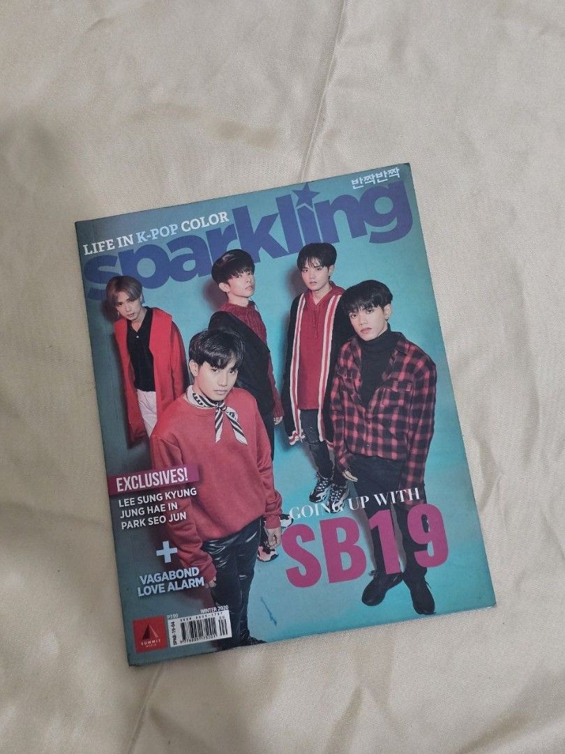 SB19 SPARKLING MAGAZINE (Category: Other Merchandise) located in Caloocan City. Submitted by hy4mii (Listing ID 1465744334, Image 1). Description: SB19 Sparkling Magazine (first ever magazine feature of SB19) — ₱250 MOP: Gcash | GoTyme MOD: J&T | meet-up around QC or MNL.