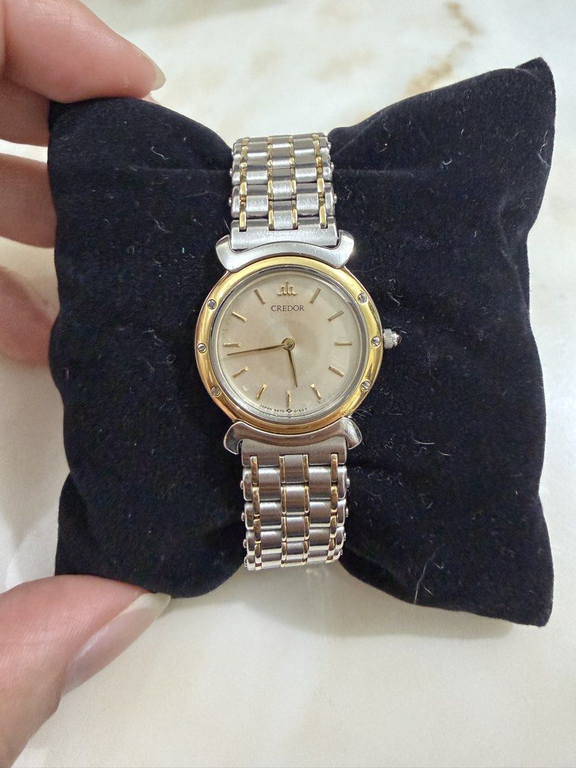 Seiko Credor with 18K Solid Gold Bezel (Category: Women's Watches) located in Manila. Submitted by iamken28 (Listing ID 1465656322, Image 1). Description: .