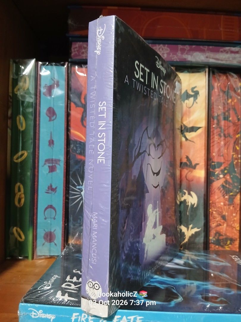 Set in Stone: A Twisted Tale Novel by Mari Mancusi (Category: Storybooks) located in Antipolo. Submitted by bookaholicz_dettori (Listing ID 1465689590, Image 2). Description: Disney Twisted Tale novel titled Set in Stone, written by Mari Mancusi. Young adult fiction exploring what happens if Arthur didn't pull the sword from the stone and had to wash dishes at Camelot Castle instead. Paperback format published by Autumn Publishing. ISBN 978180368