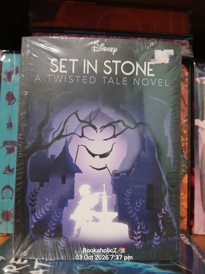 Set in Stone: A Twisted Tale Novel by Mari Mancusi (Category: Storybooks) located in Antipolo. Submitted by bookaholicz_dettori (Listing ID 1465689590, Image 1). Description: Disney Twisted Tale novel titled Set in Stone, written by Mari Mancusi. Young adult fiction exploring what happens if Arthur didn't pull the sword from the stone and had to wash dishes at Camelot Castle instead. Paperback format published by Autumn Publishing. ISBN 978180368