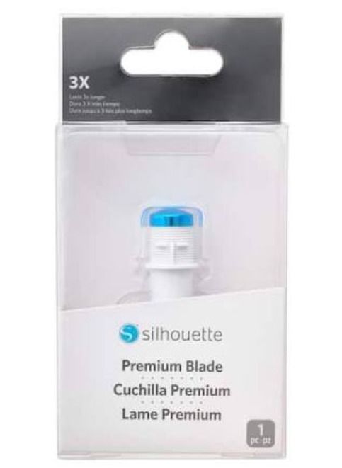 Silhoutte Premium Blade Lasts 3x Longer (Category: Craft Supplies & Tools) located in Manila. Submitted by memorylanestore (Listing ID 1465637989, Image 1). Description: Silhouette - Premium Blade - The Premium Blade is made of a sintered tungsten alloy composed of super-fine powder for extra durability. It can provide up to three times the lifespan of a regular blade under normal cutting conditions. Silhouette blades provide the ability to cut v