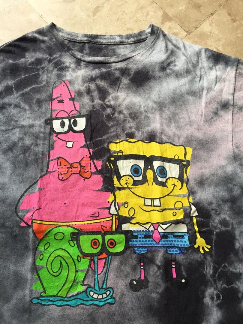 Spongebob Squarepants Tie Dye Tshirt Large (Category: Tshirts & Polo Shirts ) located in Naga. Submitted by bonethugz1822 (Listing ID 1465673954, Image 2). Description: Verygood condition No flaws need wash lang Untag/No print tags From us bale 450+sf.