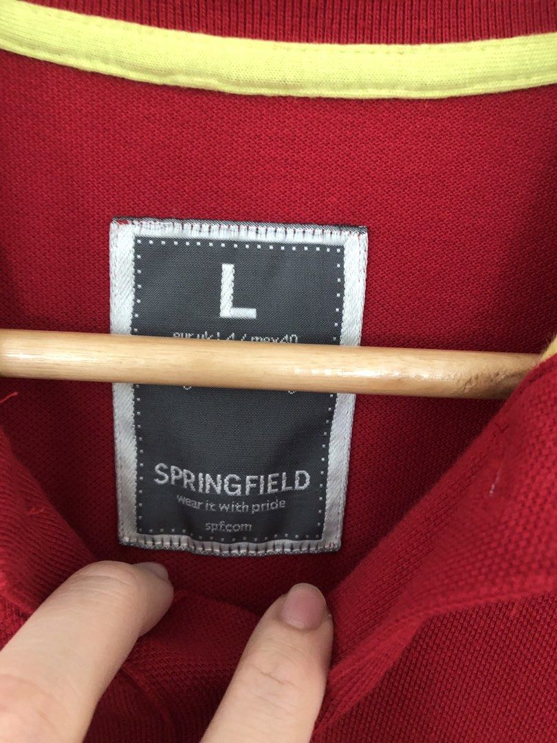 Springfield Red Polo Shirt (Category: Tshirts & Polo Shirts ) located in Manila. Submitted by picklerick_collects (Listing ID 1465619848, Image 2). Description: 28x20.