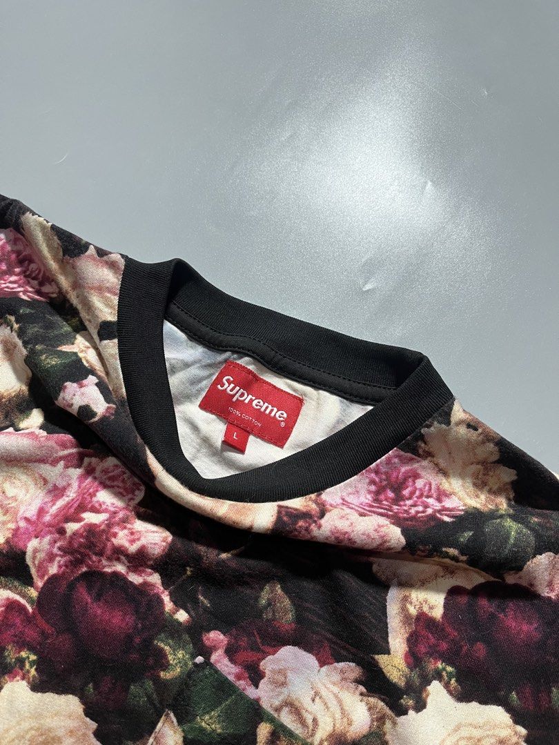 SS2013 Supreme Floral Tee (Category: Tshirts & Polo Shirts ) located in Quezon City. Submitted by metro_junkie.ph (Listing ID 1465705666, Image 3). Description: SS2013 Supreme Floral Tee Size Large on Tag, Medium Fit (20 x 27) Excellent Can Pass as Likenew Condition No any Flaw/Issue(s) All Detail Posted 680 + SF (or offer).