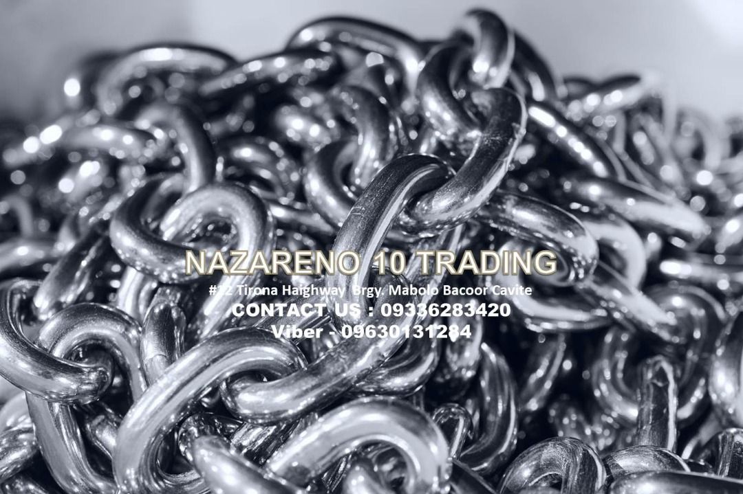 STEEL CHAIN MULTI PURPOSE CHAIN (Category: Looking For) located in Bacoor. Submitted by kajezame.2021 (Listing ID 1465594080, Image 1). Description: STEEL CHAIN MULTI PURPOSE CHAIN For More Details and Discount Contact Ms. Karen NAZARENO 10 TRADING 0963 0131 284 0933 6283 420 0956 7028 557 0933 8559 510 Landline: Look for Ms. Karen (046 ) 416 3920 Also available: • Traffic cone • Parking Block stopper • Mobile Waste Bin • Road Plastic Barrier • S