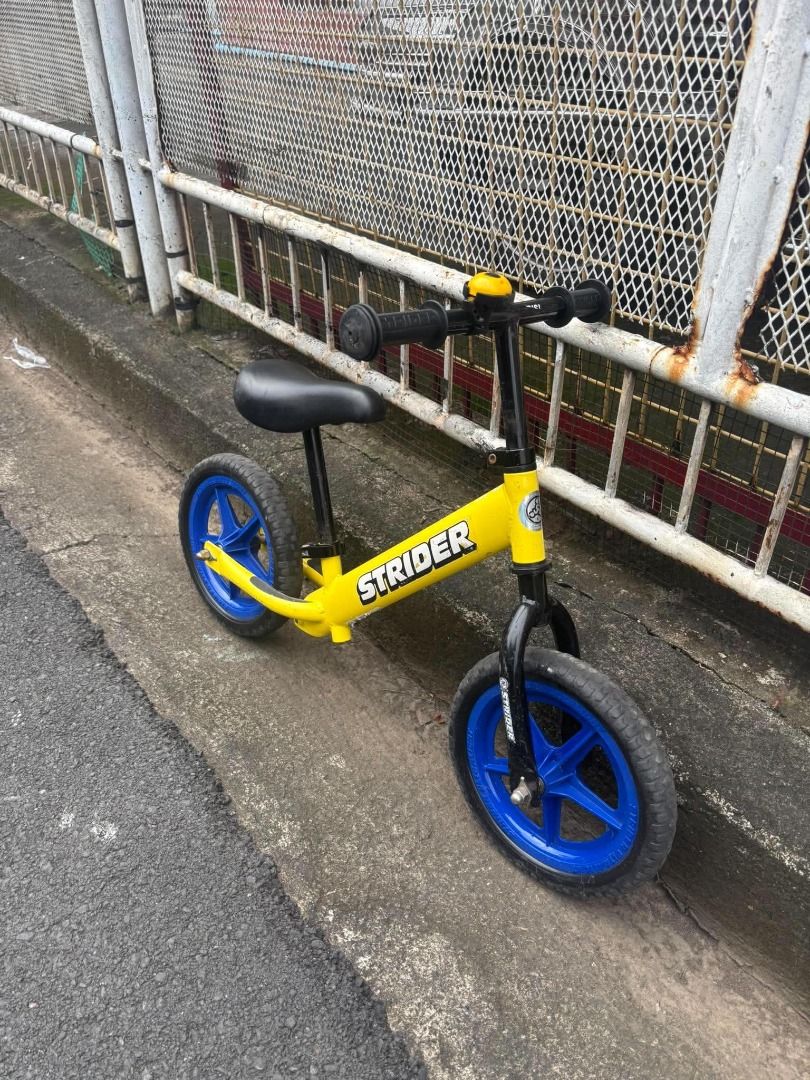 STRIDER 12 CLASSIC (Category: Infant Playtime) located in Caloocan City. Submitted by lyka_1 (Listing ID 1465681501, Image 3). Description: Strider 12 Classic Balance Bike ~ Features lightweight wheels and a durable steel frame designed for toddlers. ~ In excellent condition. See all pics for details. ~​Adjustable seat height and handlebar. ​May kasama nang safety bell sa handlebar. ~Condition: Pre-loved / Secondhand in good working condition. Re