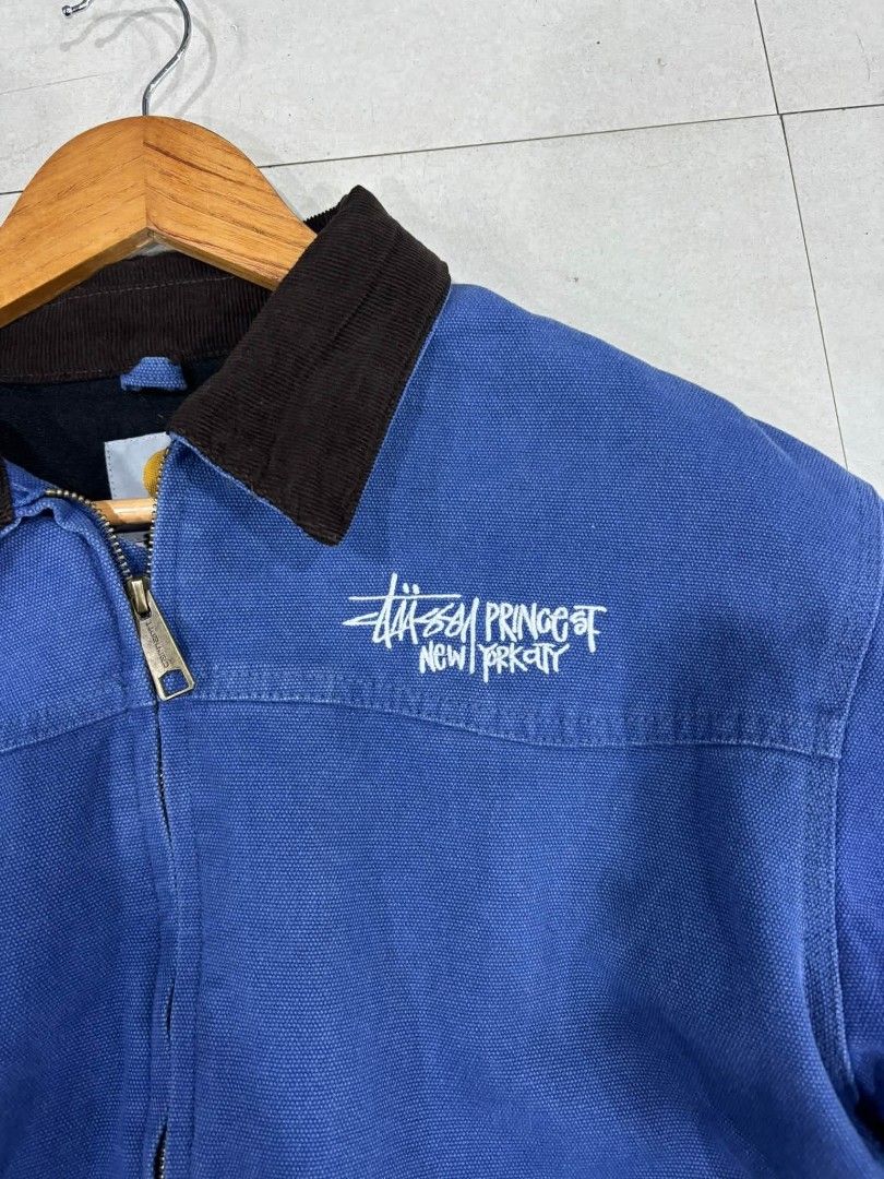 Stussy x carhartt off only (Category: Coats, Jackets and Outerwear) located in Navotas City. Submitted by DalVintage (Listing ID 1465709099, Image 2). Description: small boxy 23 width 24 length bnew.