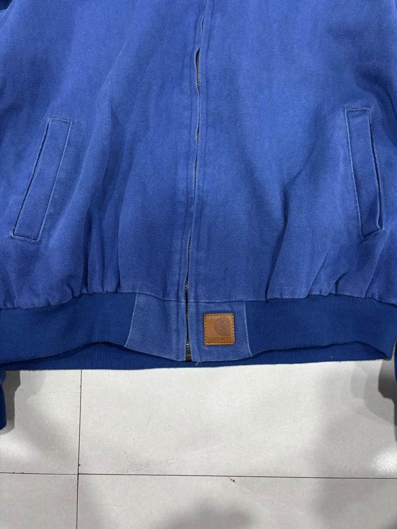 Stussy x carhartt off only (Category: Coats, Jackets and Outerwear) located in Navotas City. Submitted by DalVintage (Listing ID 1465709099, Image 3). Description: small boxy 23 width 24 length bnew.