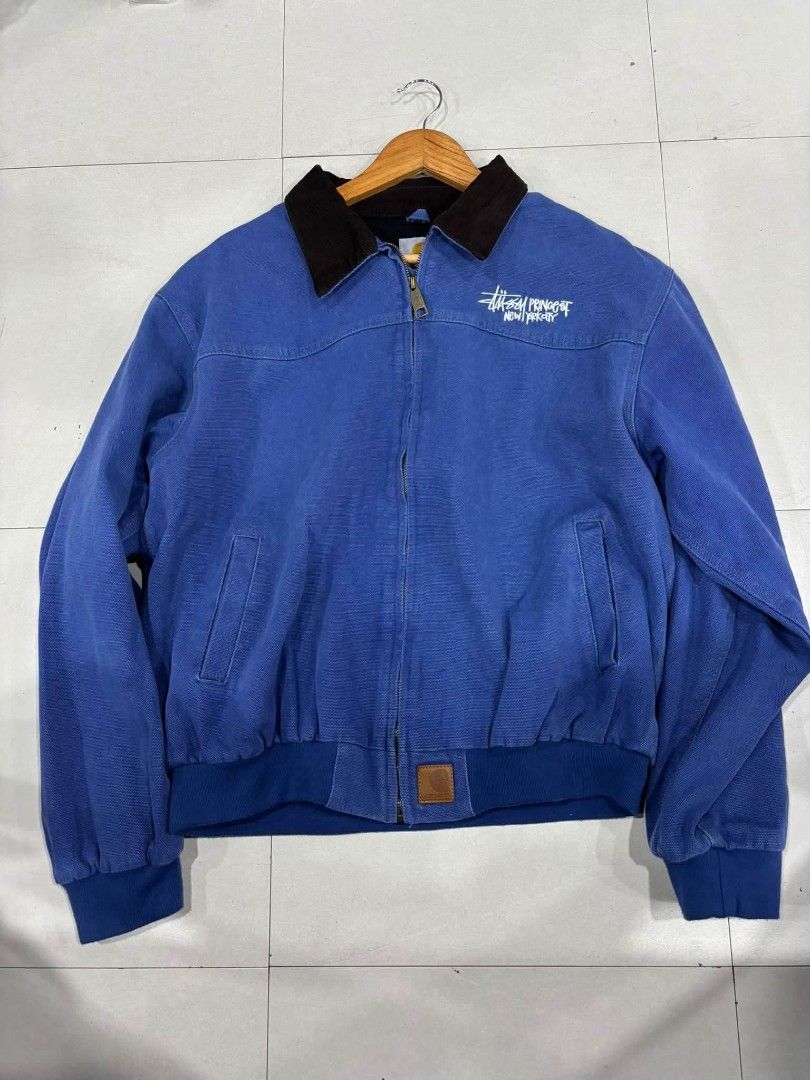 Stussy x carhartt off only (Category: Coats, Jackets and Outerwear) located in Navotas City. Submitted by DalVintage (Listing ID 1465709099, Image 1). Description: small boxy 23 width 24 length bnew.