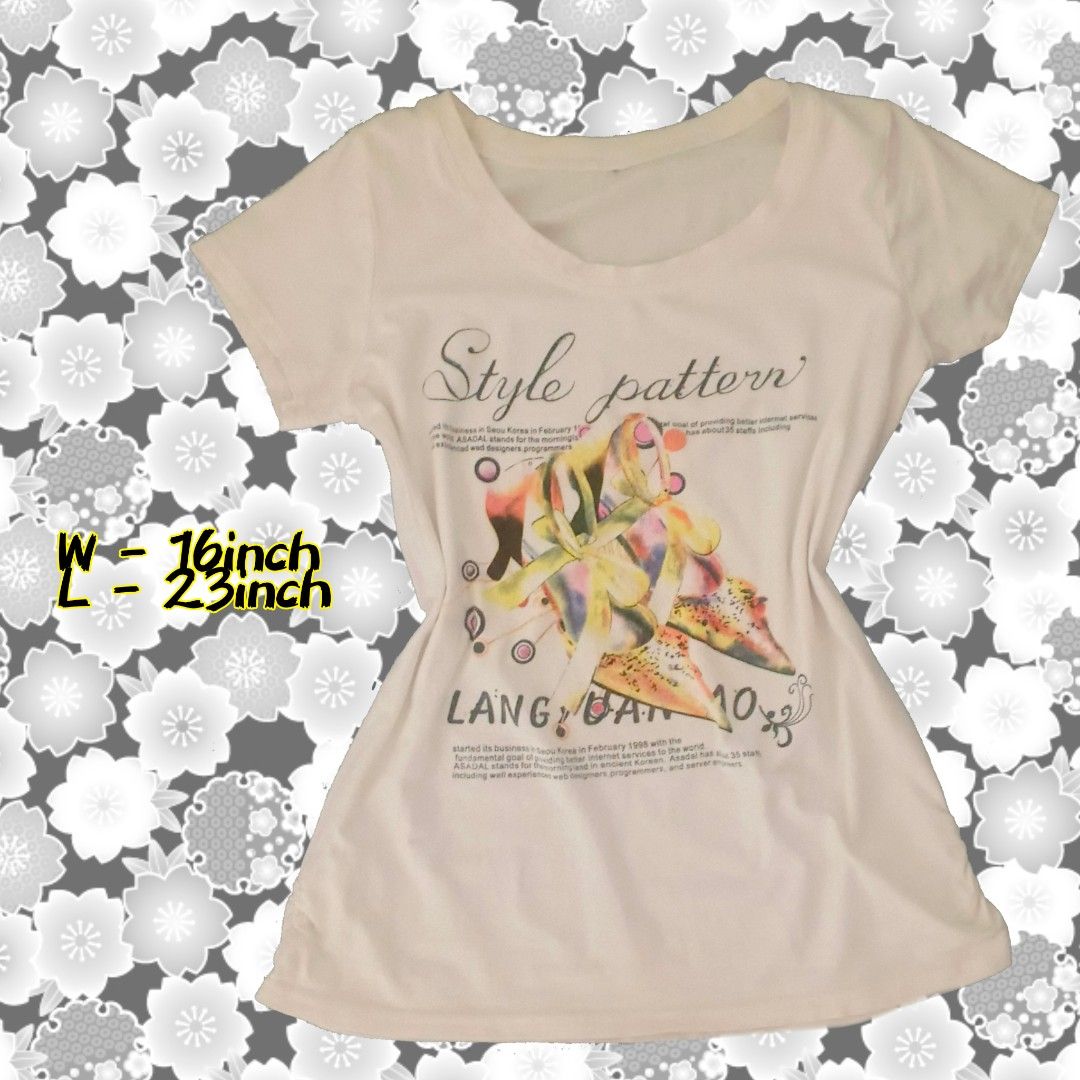 Style Pattern Print White Top || y2k emo grunge cottagecore coquette (Category: Shirts) located in Bangar. Submitted by laileeshoppee (Listing ID 1465592248, Image 1). Description: ⭐ title for keywords only - no issue - medium fit - can ship through JnT, shipping fees are covered by the buyer..