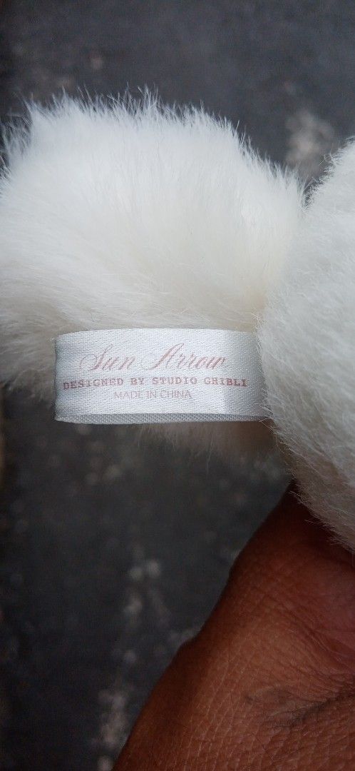 Sun Arrow Studio Ghibli White Cat Plush (Category: Plushies & Soft Toys) located in Bulacan. Submitted by renasophiatoystore2020 (Listing ID 1465657699, Image 2). Description: - Authentic Sun Arrow x Studio Ghibli white cat plush toy - Super soft fluffy white fur with big blue eyes and a cute pink nose - Small and compact size, fits perfectly in the palm of your hand - Original tag still clearly attached on the side - Clean and well-maintained ma
