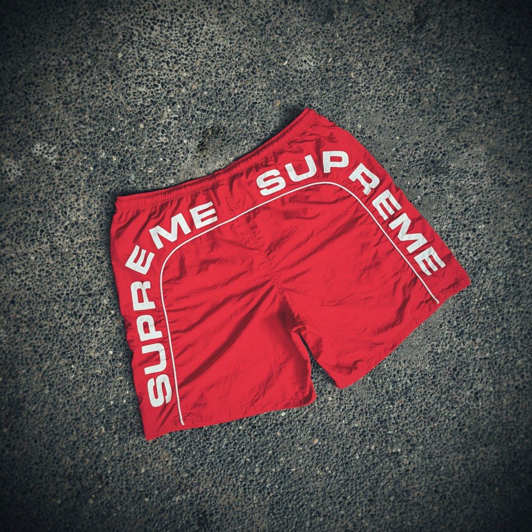 Supreme Arc Logo Water Short (SS18) (Category: Shorts) located in Marikina City. Submitted by jcgabito (Listing ID 1465750695, Image 1). Description: Supreme Arc Logo Water Short (SS18) Price : ₱3,800 (Negotiable) Size: Medium (32-36 Waist Line) Condition : 9/10 Issue: Sign of Usage, Scratch-like peels on print. Inclusion: Short Only 📍Marikina City Disclaimer: NXTowner is not associated or affiliated with any of the brands featured..