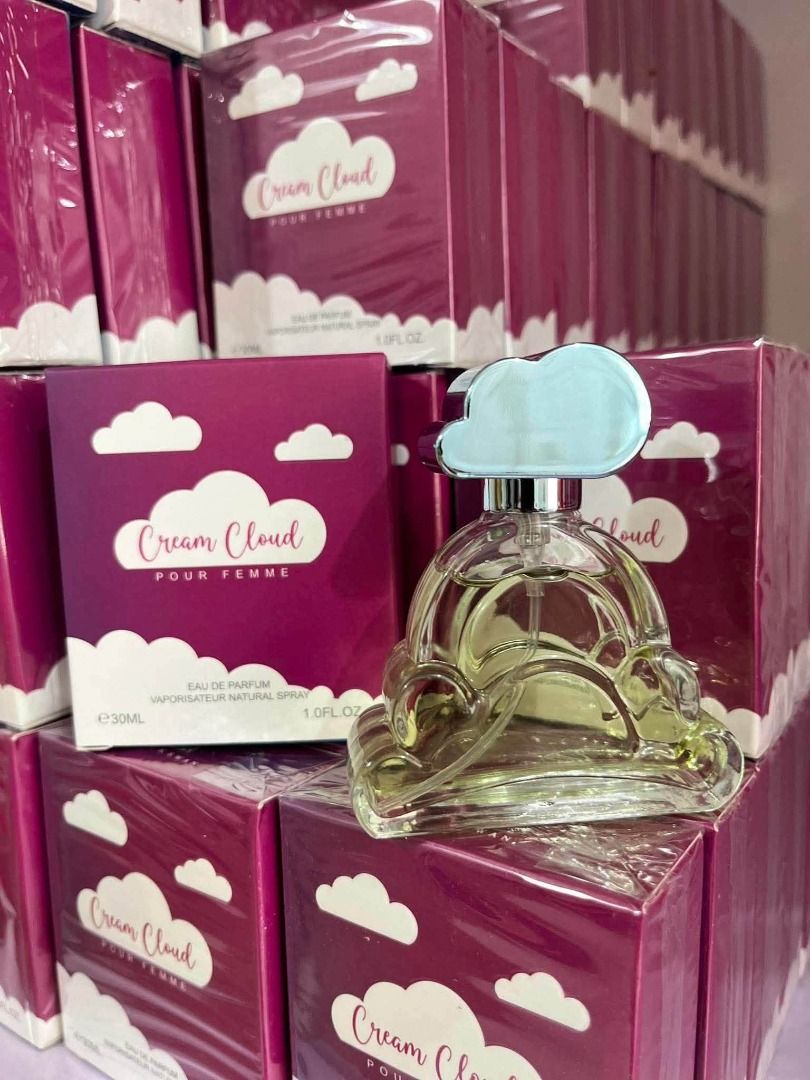 SWEET CLOUD PERFUMES (30ml) (Category: Fragrance & Deodorants) located in Quezon City. Submitted by mjmassortedfinds (Listing ID 1465725193, Image 2). Description: SWEET CLOUD PERFUMES (30ml) 79 each min 10 pcs 75 each min 50 pcs ✅ with box ✅ vanilla caramel scent ✅ oilbased, matagal nagla-last amoy .