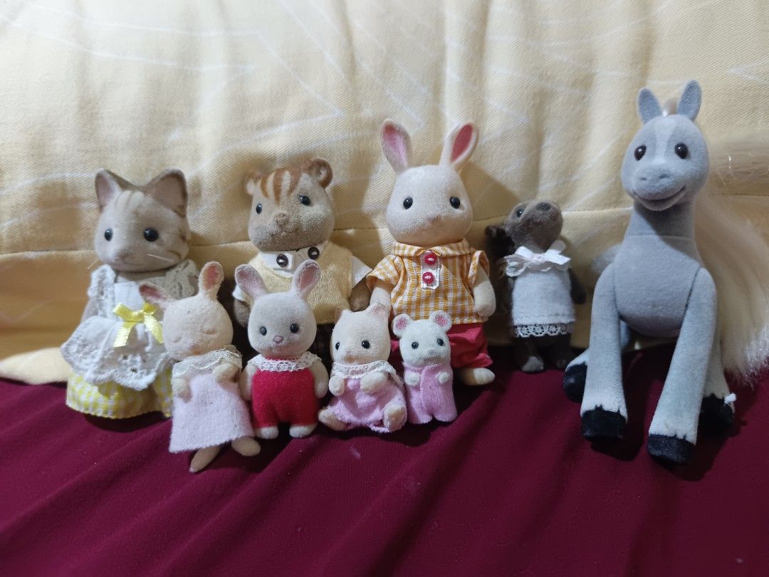 Sylvanian families (Category: Figurines & Statues) located in Victoria. Submitted by yannirose (Listing ID 1465692002, Image 1). Description: Sylvanian critters I'm hearing offers for the Rare hard to find horse (issues posted in the photos) -Negotiable J&T/Gcash.