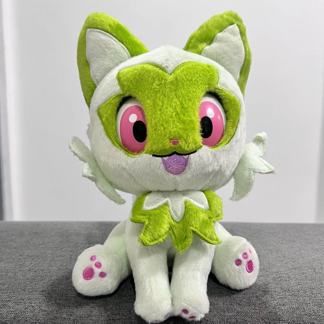 Talking Sprigatito Takara Tomy (Category: Plushies & Soft Toys) located in Lubao. Submitted by plushmate (Listing ID 1465709153, Image 1). Description: Interactive plush Battery operated It blinks and talk.