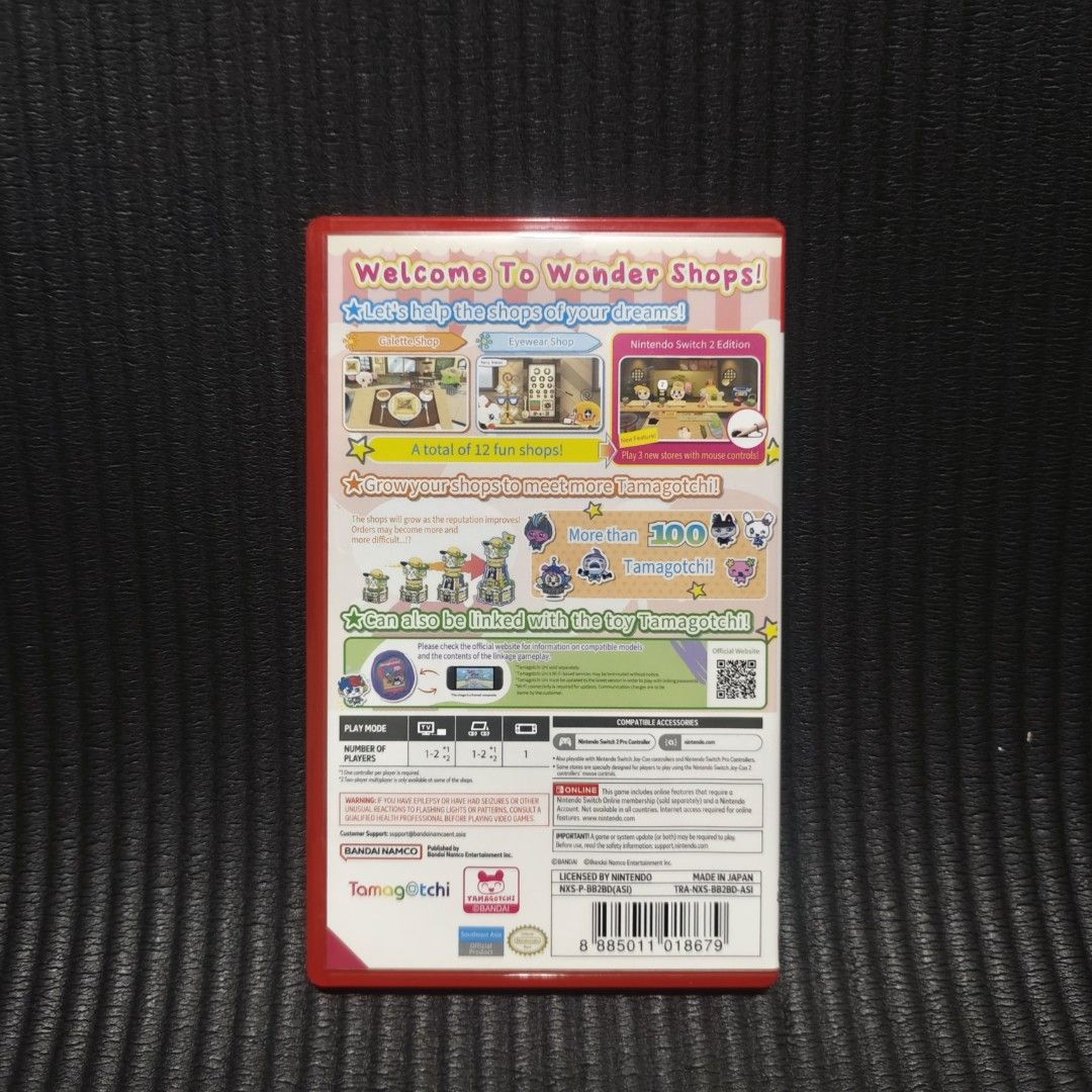 Tamagotchi Plaza Switch 2 Game (Category: Nintendo) located in Quezon City. Submitted by shopme_gadget30 (Listing ID 1465730715, Image 2). Description: kindly read the details first for sale fixed price Mint Condition tested and working with case and game card compatible to Nintendo switch 2 asian region Shoopppppeee —,✅ can check out pm for the linnnkkk (If shoopppee check out, price is higher because of shooppppeee deduction qc area meet up: sm