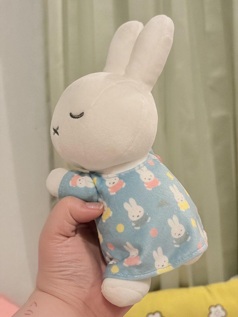 T-Arts Sleeping Miffy (S) (Category: Plushies & Soft Toys) located in Caloocan City. Submitted by miffuph (Listing ID 1465618413, Image 3). Description: - Adorable Miffy plush bunny in light blue pajamas with a cute all-over print - Features a peaceful closed eyes design and ultra-soft material - Perfect as a cozy sleeping companion or aesthetic room decor - Clean and well-kept overall condition - From a trusted and reliable Carousell seller.