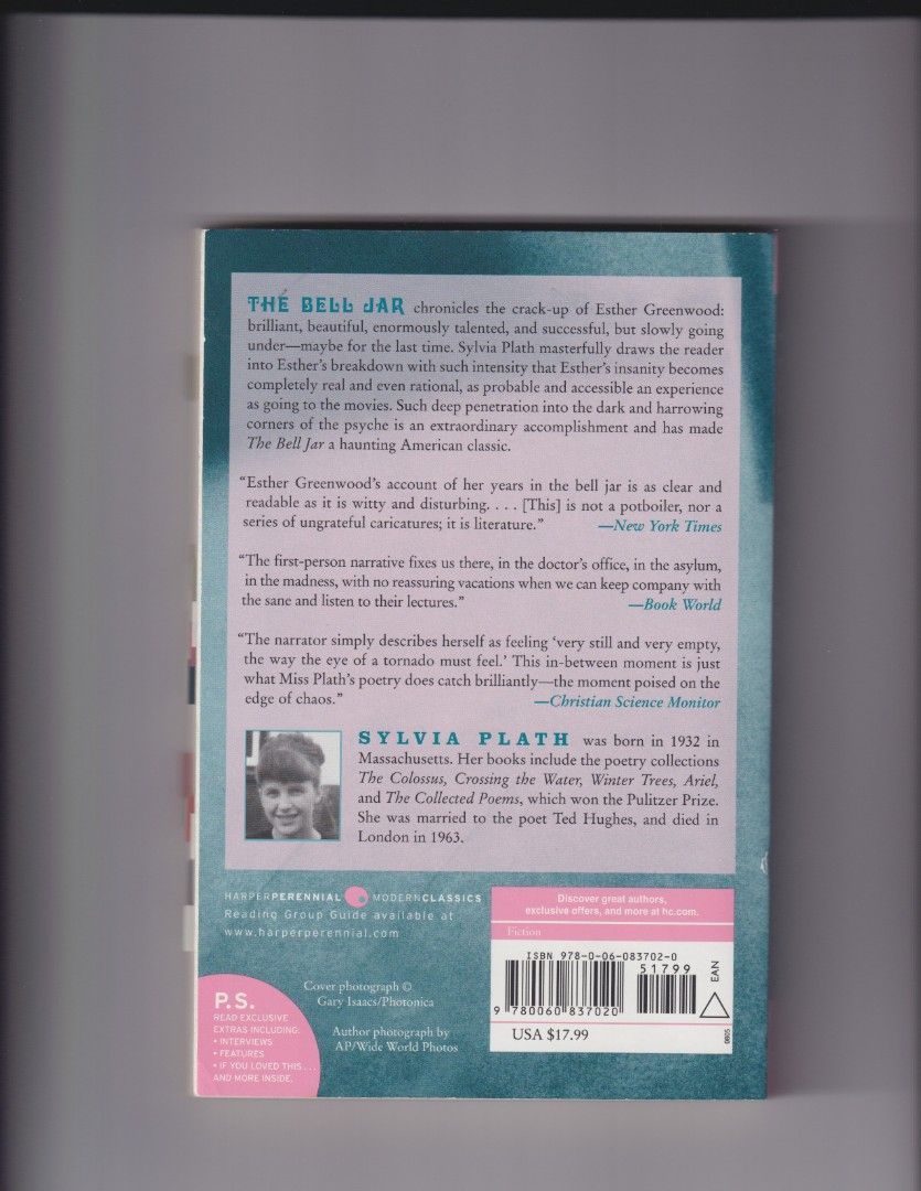 The bell jar by sylvia plath (Category: Storybooks) located in Quezon City. Submitted by fruitspunchsamurai14 (Listing ID 1465743154, Image 2). Description: the bell jar by sylvia plath bought in fullybooked.