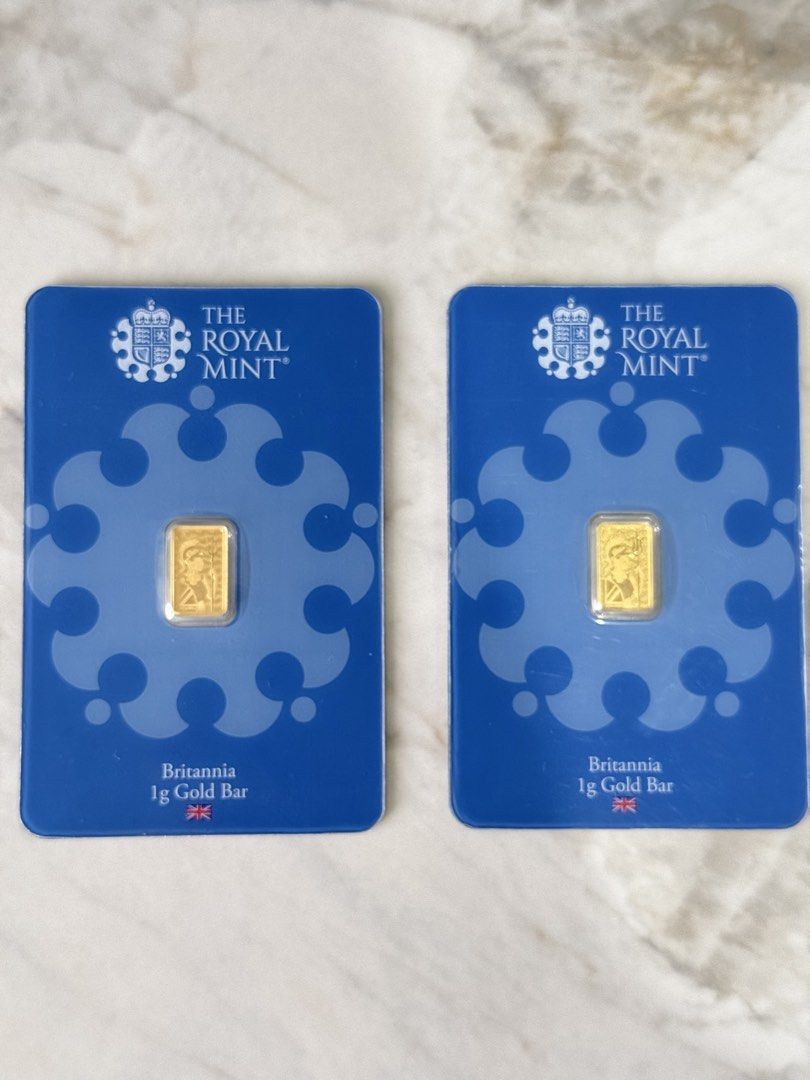 The Royal Mint Britannia (Category: Currency) located in Manila. Submitted by heatsneakerstoreph (Listing ID 1465693507, Image 1). Description: Selling my Royal Mint Britannia Gold Bar 1g 2pcs available 11,500 each fixed Sigma Metalytics Verified✅ CertiEye Verified✅ .