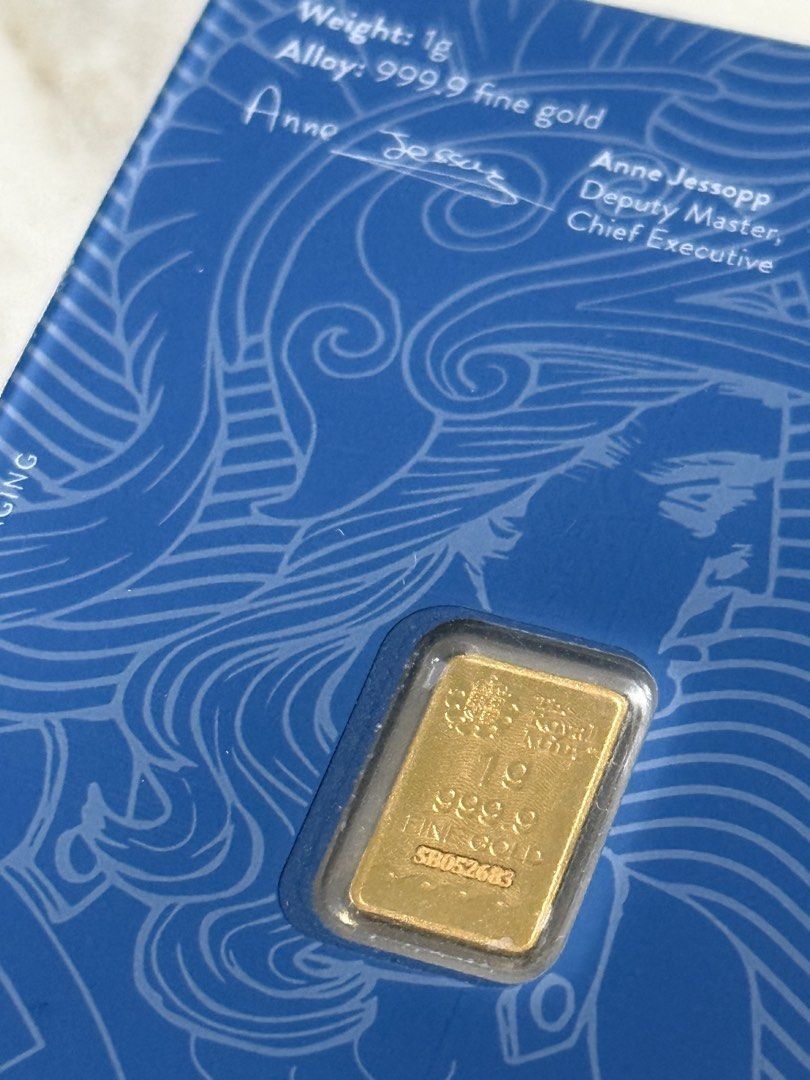 The Royal Mint Britannia (Category: Currency) located in Manila. Submitted by heatsneakerstoreph (Listing ID 1465693507, Image 2). Description: Selling my Royal Mint Britannia Gold Bar 1g 2pcs available 11,500 each fixed Sigma Metalytics Verified✅ CertiEye Verified✅ .