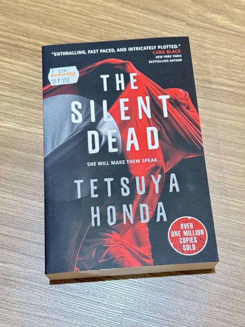 The Silent Dead by Tetsuya Honda (Category: Storybooks) located in Dasmarinas. Submitted by elle.sells_ (Listing ID 1465722587, Image 1). Description: The Silent Dead by Tetsuya Honda 💰 ₱150 Condition: - Unsealed - Tanning on the edges and pages - Dirt marks at the back and edges - Minimal brown spots - Check photos for reference MOP: Gcash/Bank Transfer (MariBank) MOD: Lalamove/Grab/J&T/Gogo Xpress Additional notes: - shipping fee is in the car