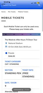 (Category: ) located in . Submitted by weekndconcertsale (Listing ID 1465614647, Image 1). Description: .