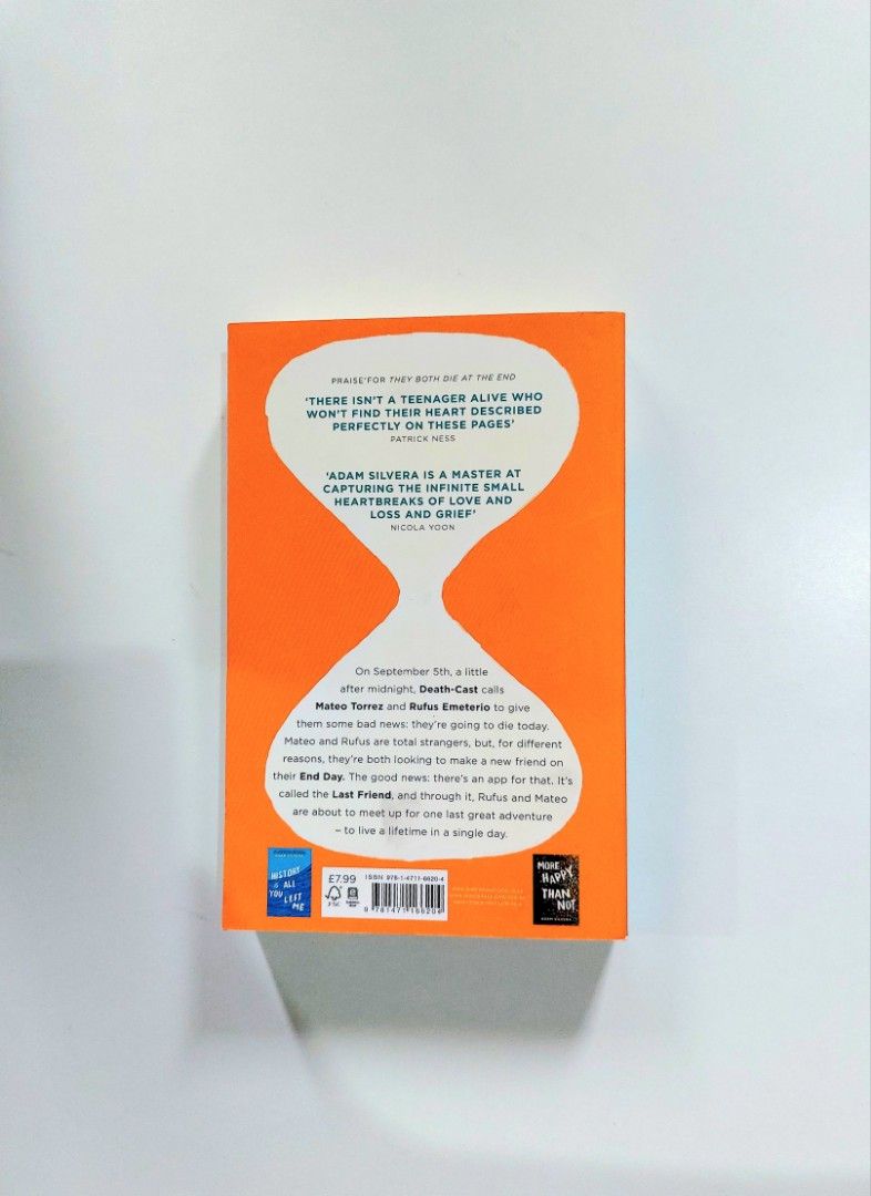 They Both Die at the End by Adam Silvera (Category: Storybooks) located in Tanauan. Submitted by solanathriftph (Listing ID 1465713161, Image 2). Description: 📚 major bookshelf clean out / clearance sale ~ — RFS: decluttering my bookshelves and switching to digital books — MOP: Gcash | fast shipping *feel free to send a message if you wish to negotiate the price :).