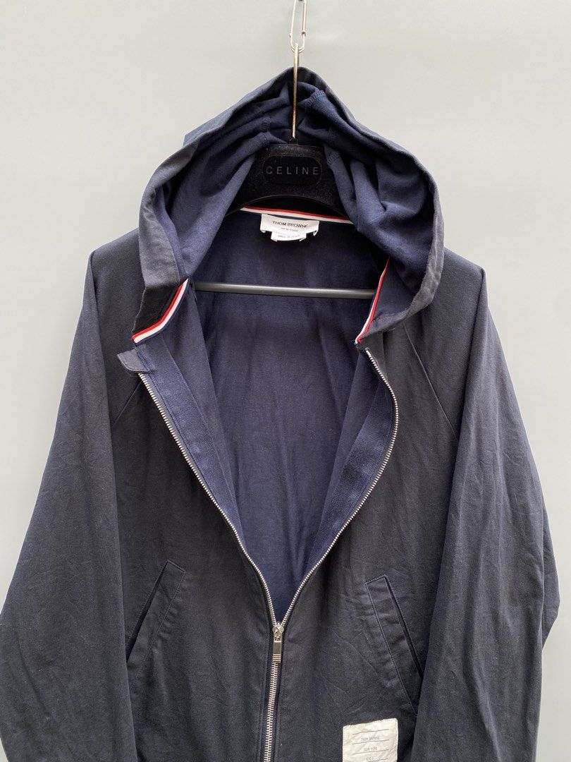 Thom Browne Authentic Zip Jacket (Category: Coats, Jackets and Outerwear) located in Baguio. Submitted by thecollector2600 (Listing ID 1465581976, Image 3). Description: Size 1 Can fit small to medium 20” x 22” Made in Japan.
