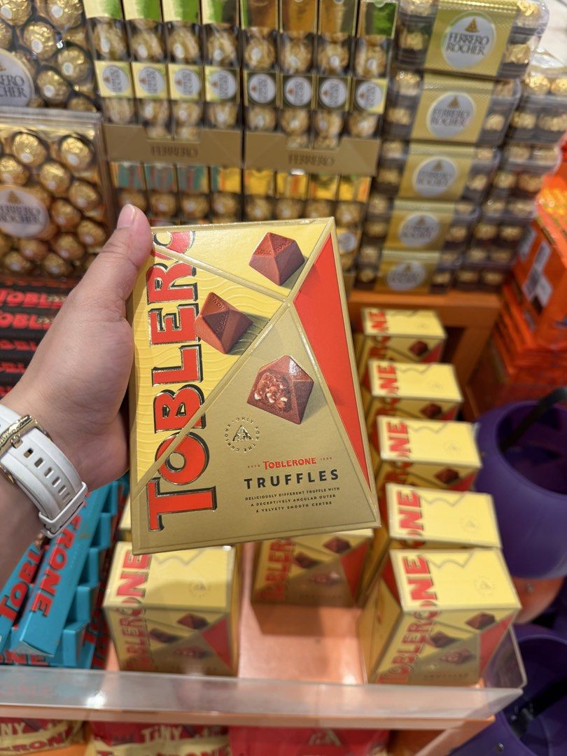 Toblerone Truffles Box Chocolate (Category: Packaged & Instant Food) located in Cavite. Submitted by silentowl_983444 (Listing ID 1465595127, Image 3). Description: Teacher’s Day Gift! - up to 60% Off, cheaper compare to Mall price! - 100% authentic and sealed Toblerone Truffles - Freshly sourced straight from the display shelf - Iconic triangular box in classic yellow and red branding - Ideal for gifts, pasalubong, or sharing with loved ones - M