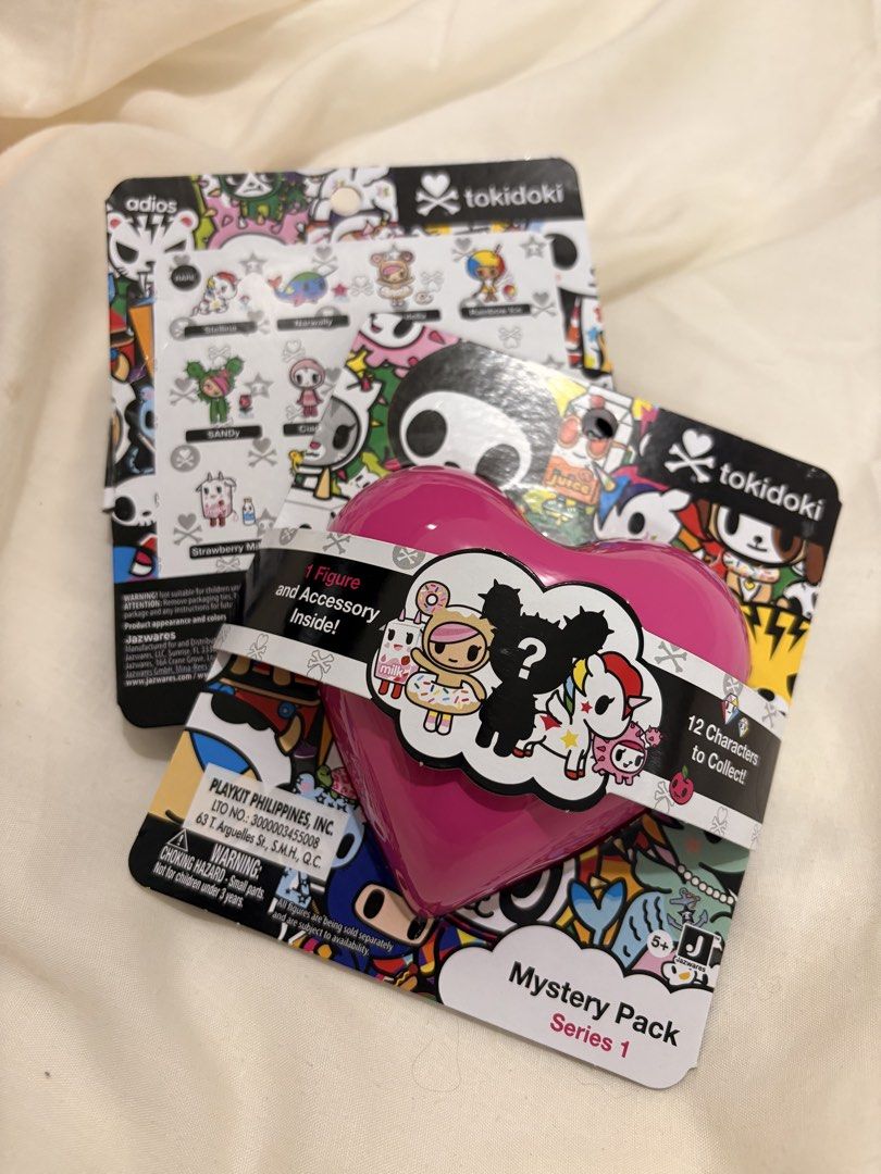 TOKIDOKI - Series 1 Mystery Pack Mini Figure Random (Category: Designer & Blind Box Toys) located in San Pedro. Submitted by miraaclee (Listing ID 1465629198, Image 1). Description: ! tokidoki mystery pack | price is for each (repriced! will be posting confirmed extras.) •2pcs of unopened packs ! + bought last month in stores • rfs: my extras upon getting prio ^^ + if getting with confirmed: 70 na langg :) 💰 mop - gcash 📦 mod - j&t | lalamove �