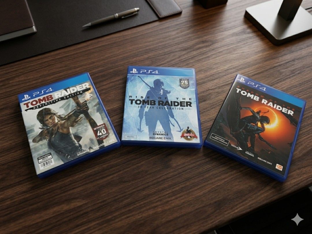 Tomb Raider Trilogy (Category: PlayStation) located in Manila. Submitted by kiddgamer (Listing ID 1465748750, Image 1). Description: Selling as bundle at 2499 Can be picked up or delivered thru Lbc Grab or Lalamove. .