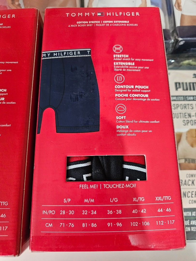 TOMMY HILFIGER 4-Pack Boxer Brief - XL (Category: Underwear) located in Quezon City. Submitted by senyoramaria2 (Listing ID 1465644515, Image 3). Description: TOMMY HILFIGER Boxer Brief Cotton Stretch XL (40 - 42 inches) 4- Pack (1) Royal Blue, Black, Grayish Blue, Light Gray (2) Royal Blue, Black, Red, Black #CanadaPasabuy.