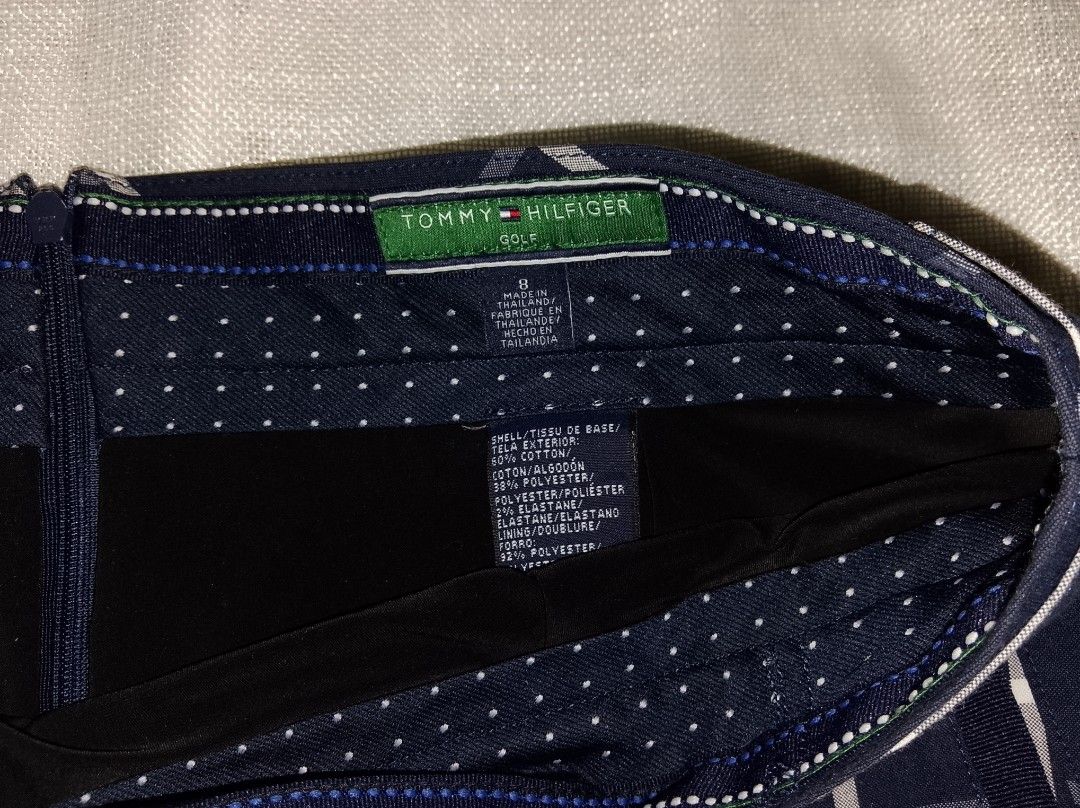 TOMMY HILFIGER Golf Navy Plaid Skirt (Category: Skirts) located in Quezon City. Submitted by ririyumi007 (Listing ID 1465723521, Image 2). Description: fits up 80kg (depending on body type) 📍Quezon City - Authentic Tommy Hilfiger - Shipping fee is shouldered by the buyer - pm for more details.