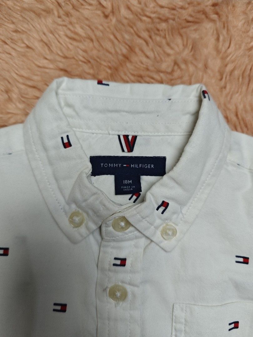 Tommy Hilfiger Infant Set (Category: Babies & Kids Fashion) located in Imus. Submitted by eykc01 (Listing ID 1465699635, Image 3). Description: Excellent to Like New 18-24M Measurements: Top Armpit -armpt:12.8" Length: 14" Bottom: With adjustable waist band Waist: 20" Length: 19".