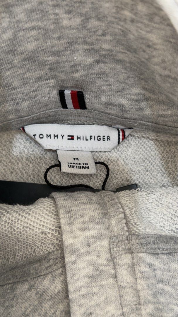 TOMMY HILFIGER quarter zip sweater (Category: Coats, Jackets and Outerwear) located in Malolos. Submitted by topicksph (Listing ID 1465718427, Image 3). Description: TOMMY HILFIGER half zip sweater BNWT size M ~ not fleece 📌 w pin hole near the zipper (not noticeable), pls see last photo Guaranteed authentic.