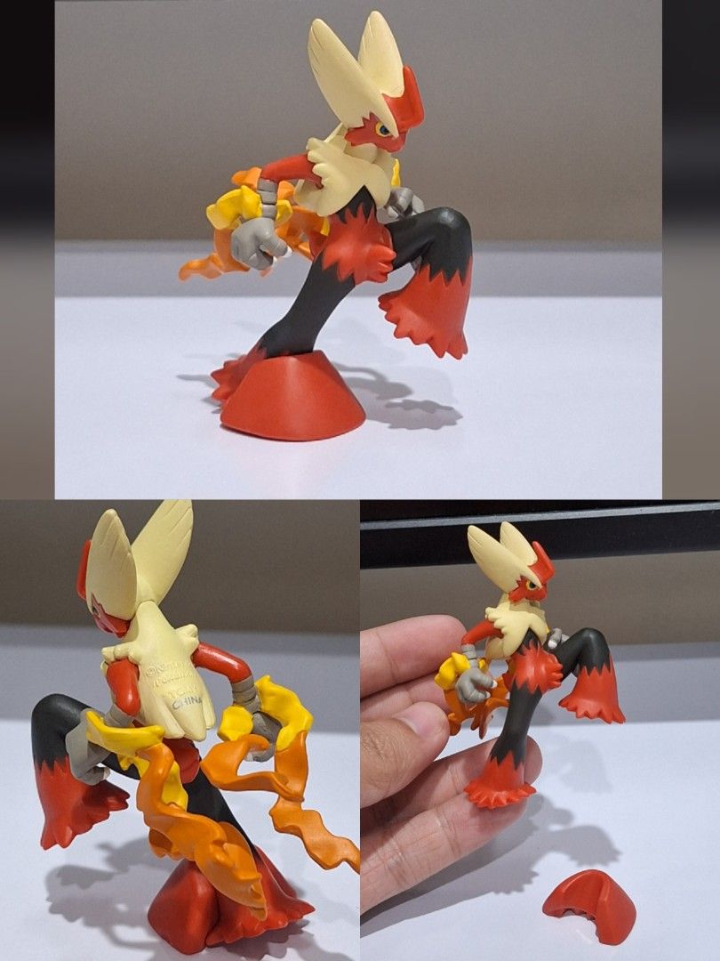 Tomy Pokemon Mega Blaziken Alt Pose Figure (Category: Figurines & Statues) located in Tanauan. Submitted by vonsshop (Listing ID 1465696989, Image 1). Description: og base, tomy high jump kick pose .