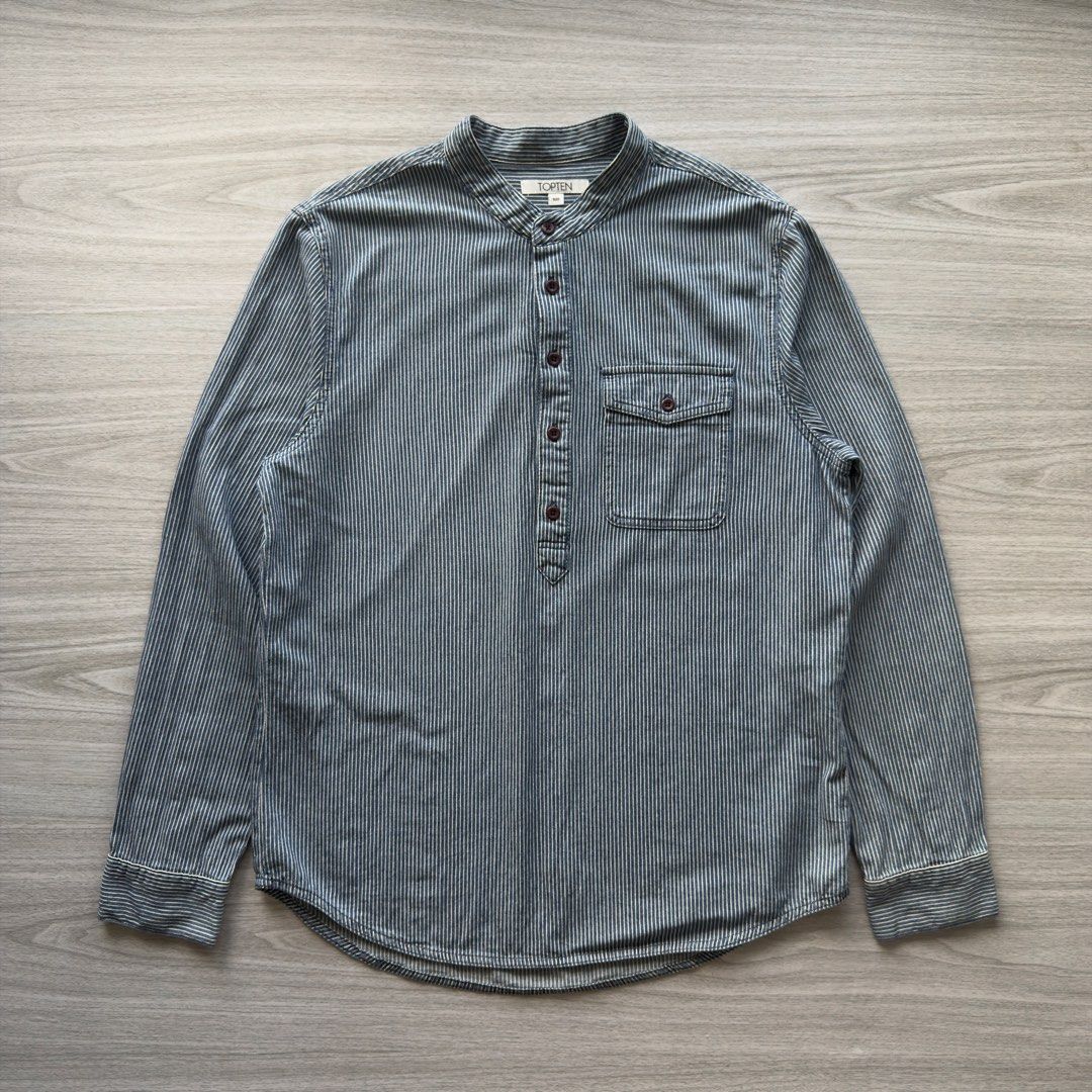 Top10 Henley Longsleeve Shirt (Category: Coats, Jackets and Outerwear) located in Zamboanga. Submitted by timelytreasuresthrift (Listing ID 1465585838, Image 1). Description: Top10 Henley Longsleeve Shirt Very Good Condition Actual measurements (Inches): 29 Length 21.5 Armpit to armpit 17 Shoulder 25 Sleeve Php 700 + sf.