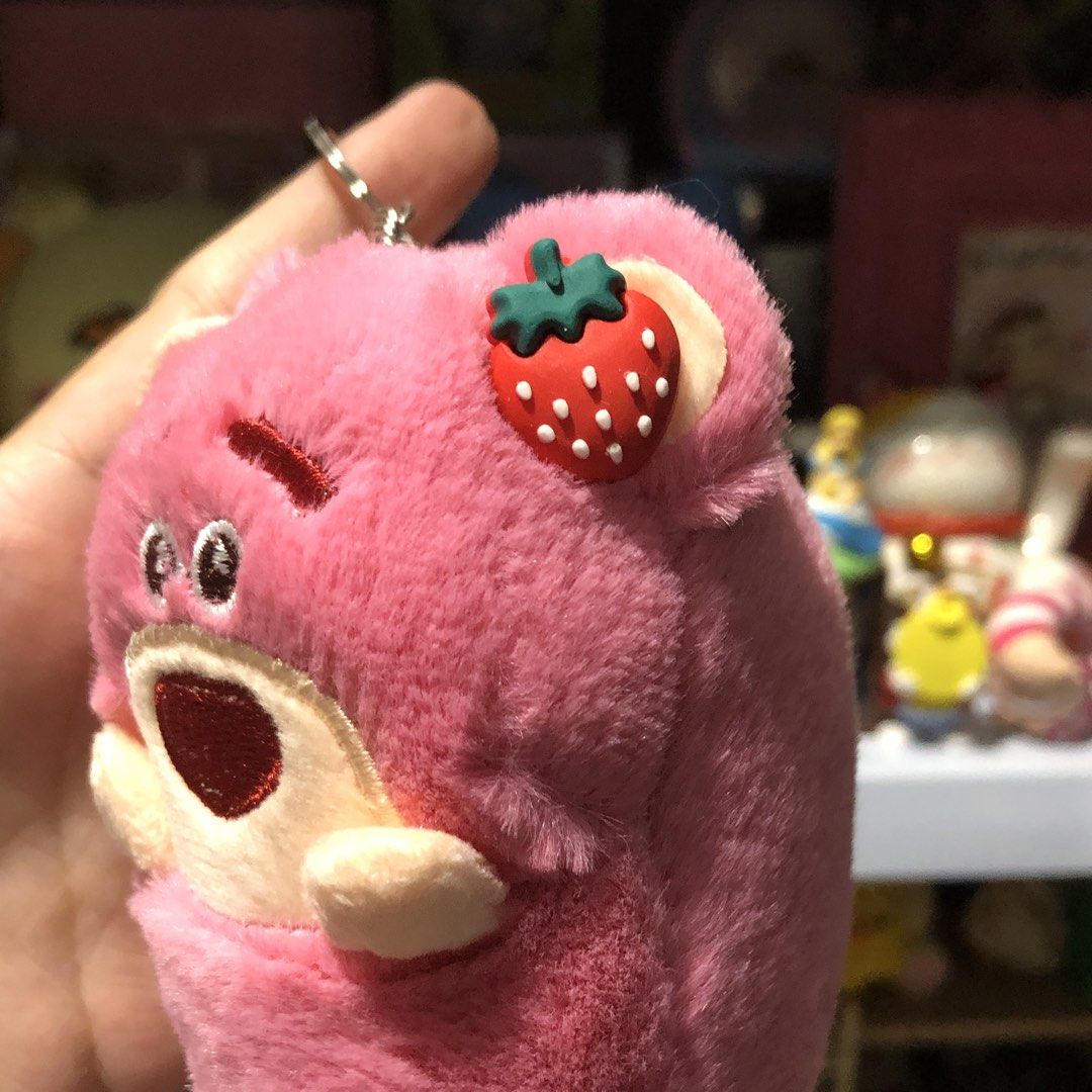 Toy Story Lotso Charm (Category: Plushies & Soft Toys) located in Quezon City. Submitted by kitsune.treasures (Listing ID 1465651451, Image 2). Description: *First to pay policy! *1 day reservation only. Failure to pay on time, auto cancel. 📍Quezon City * MOD: J&T | Lalamove * MOP: GCASH | BPI 📦ON HAND AND READY TO SHIP! CONDITION: WHAT YOU SEE IS WHAT YOU GET. Dimensions: Kindly check the photos for the actual measurements. Please check all th