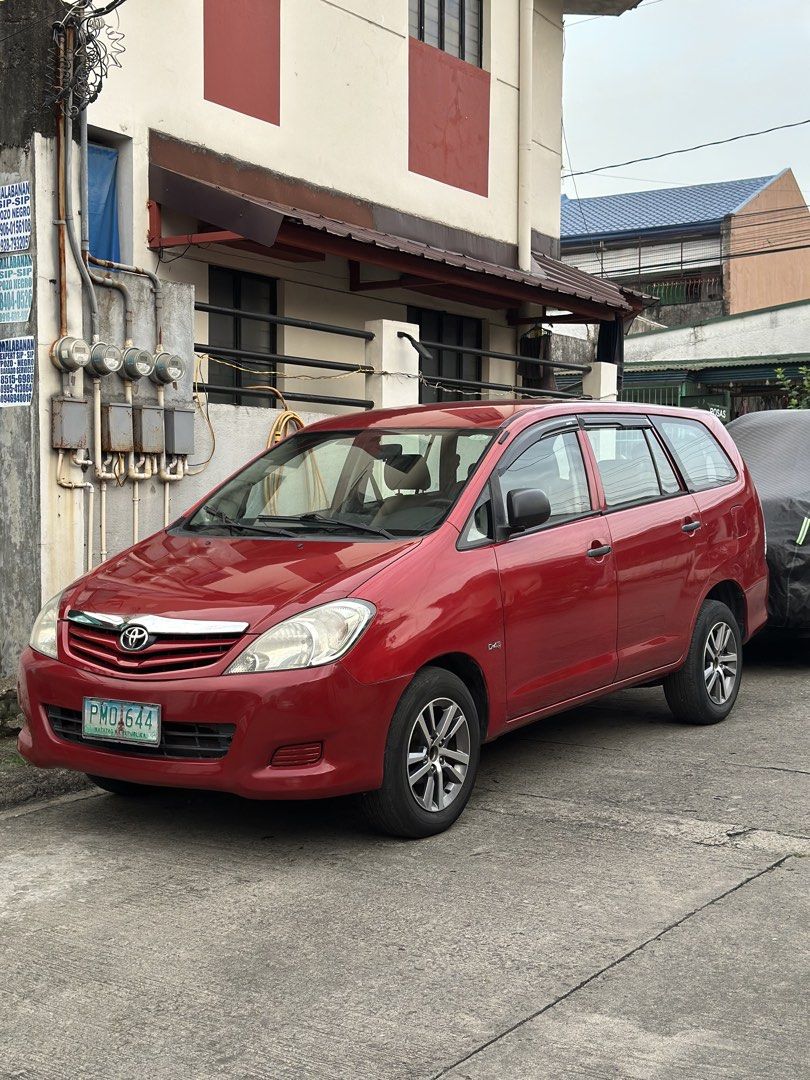 Toyota Innova (Category: Used Cars) located in Caloocan City. Submitted by meeerlyy (Listing ID 1465681591, Image 1). Description: FOR SALE ONLY ‼️ 360K — slightly negotiable Toyota innova J 2010 Manual transmission D4D diesel engine 122k ODO orig Unli check! ✅Newly Interior Cleaning ✅Newly PMS ✅Newly EGR cleaning ✅Bnew battery amaron ✅Bnew air filter Intake ✅Bnew brake pads ✅Newly Aircon Cleaning ✅Bnew evaporator ✅Bnew expansion valve ✅Bnew Airc