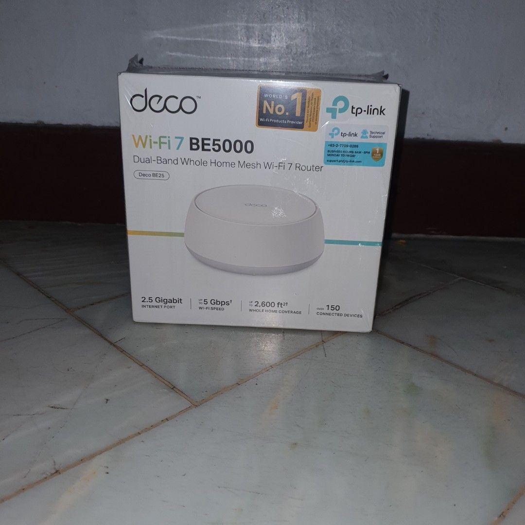 Tp link wifi 7 be5000 be25 mesh wifi router (Category: Cleaning Tools & Supplies) located in Pasig City. Submitted by fasttech01 (Listing ID 1465580927, Image 3). Description: .