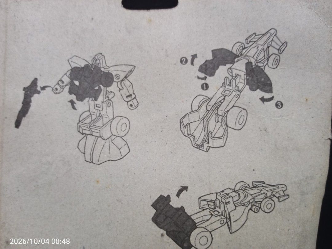 Transformable F-1 Robot (Category: Vintage Collectibles) located in Davao. Submitted by banana.pancake (Listing ID 1465744767, Image 3). Description: Bootleg Palengke toy, but the materials is very heavy..